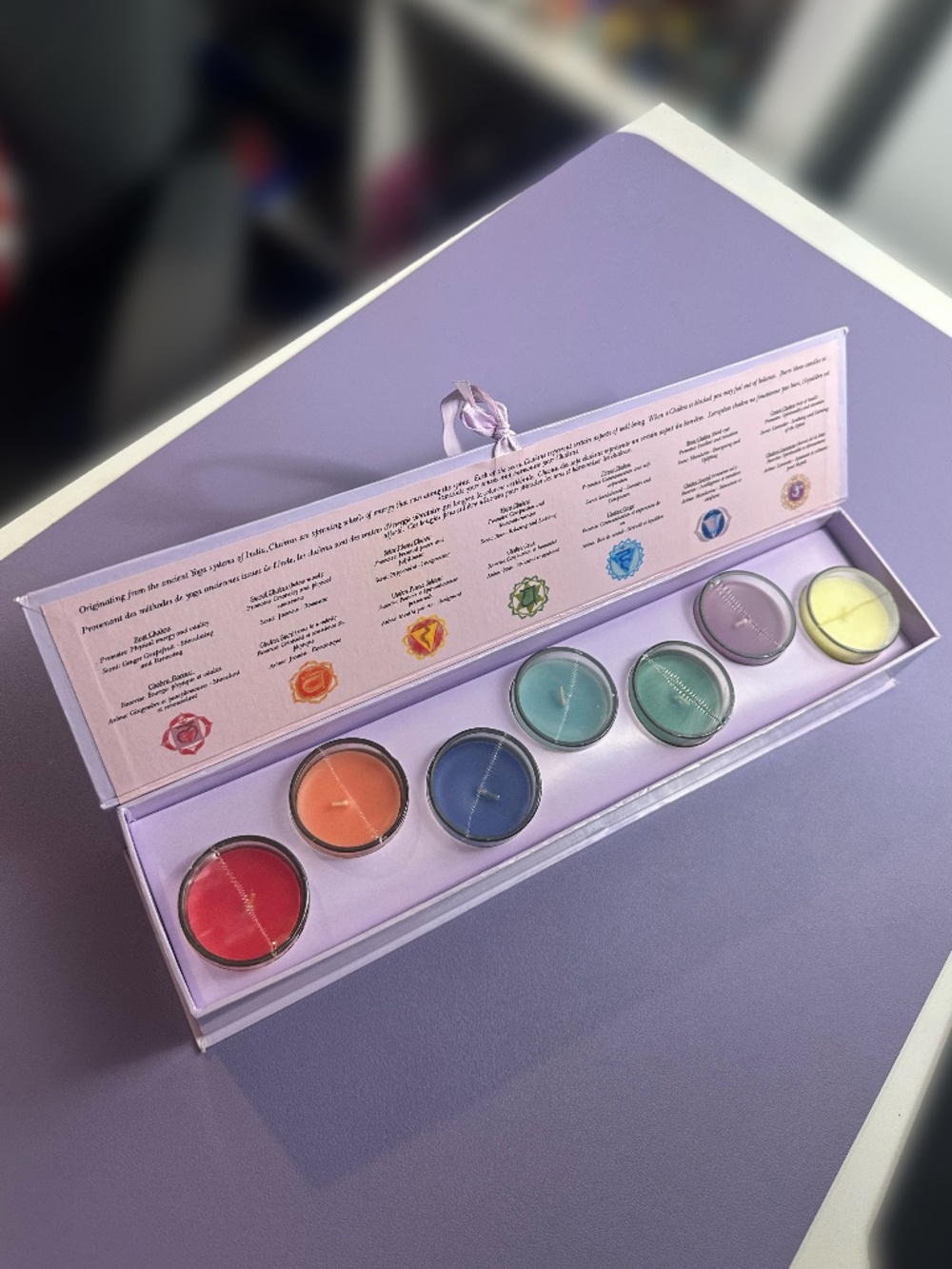 7 Chakra Aromatherapy Candle Gift Set